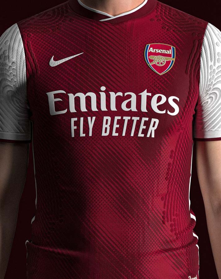 Exceptional 3D Render Quality Nike Arsenal 2020 2021 Kit Concept